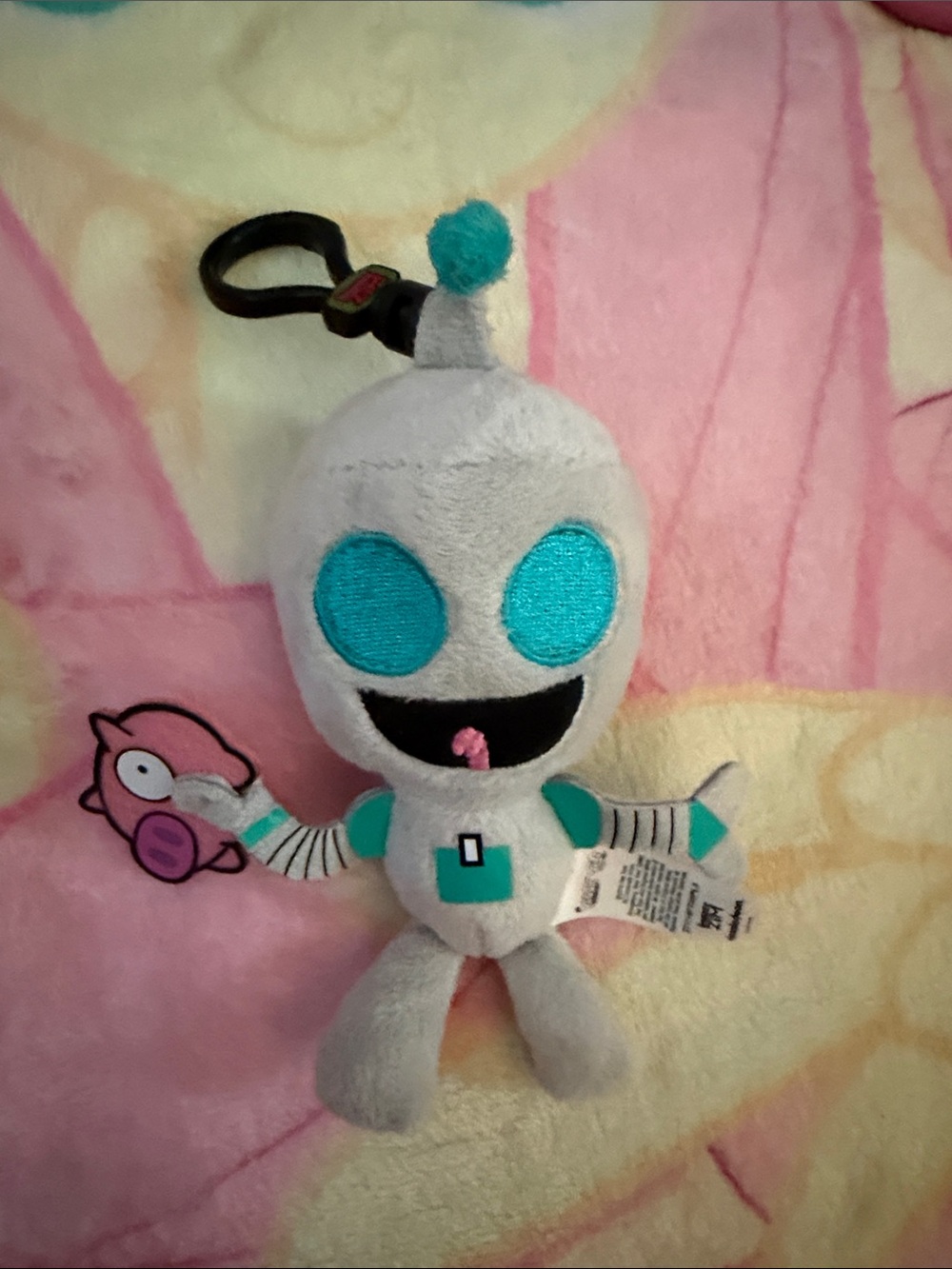Robot Gir plush keychain- invader zim